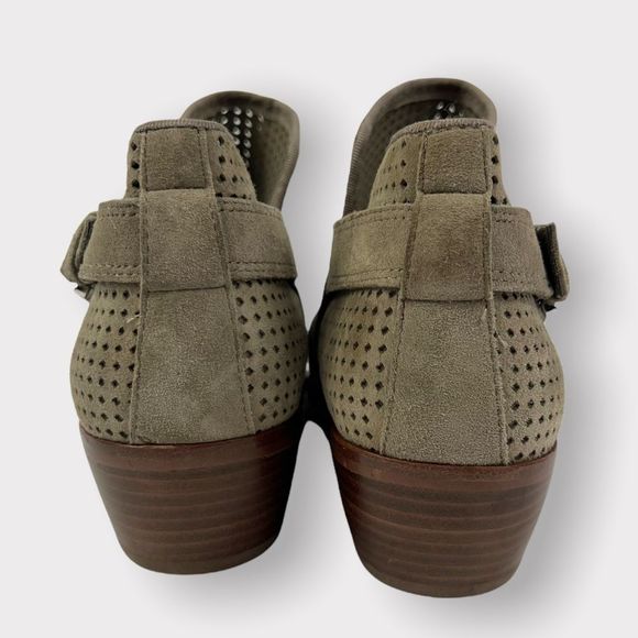 Sam Edelman Paula Perforated Suede Leather Ankle Bootie - Picture 3 of 8